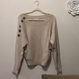 Button detail sweater